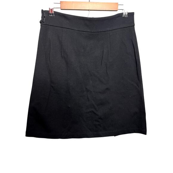 Tibi A Line Skirt Womens L Black Buttons Pockets Business Casual Office Work - Picture 2 of 13